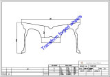 TM189005 18*9 Inch Forged Monoblock Wheels Blanks Drawing