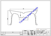 TM189005 18*9 Inch Forged Monoblock Wheels Blanks Drawing TM189005 18*9 Inch Forged Monoblock Wheels Blanks Drawing