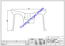 TM1810501 18*10.5 Inch Forged Monoblock Wheels Blanks Drawing