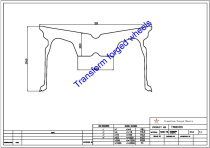 TM181001 18*10 Inch Forged Monoblock Wheels Blanks Drawing TM181001 18*10 Inch Forged Monoblock Wheels Blanks Drawing