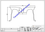 TM191004 19*10 Inch Forged Monoblock Wheels Blanks Drawing