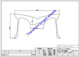 TM199507 19*9.5 Inch Forged Monoblock Wheels Blanks Drawing