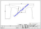 TM2010502 20*10.5 Inch Forged Monoblock Wheels Blanks Drawing