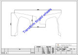 TM209003 20*9 Inch Forged Monoblock Wheels Blanks Drawing