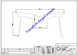 TM201006 20*10 Inch Forged Monoblock Wheels Blanks Drawing