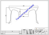 TM201003 20*10 Inch Forged Monoblock Wheels Blanks Drawing