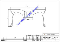 TM209501 20*9.5 Inch Forged Monoblock Wheels Blanks Drawing TM209501 20*9.5 Inch Forged Monoblock Wheels Blanks Drawing