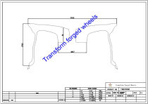 TM209002 20*9 Inch Forged Monoblock Wheels Blanks Drawing