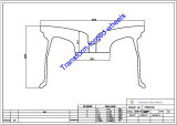 TM201106 20*11 Inch Forged Monoblock Wheels Blanks Drawing