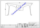 TM219503 21*9.5 Inch Forged Monoblock Wheels Blanks Drawing