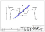 TM219003 21*9 Inch Forged Monoblock Wheels Blanks Drawing