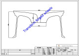 TM221101 22*11 Inch Forged Monoblock Wheels Blanks Drawing