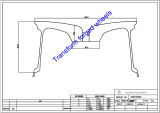 TM2210503 22*10.5 Inch Forged Monoblock Wheels Blanks Drawing