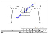 TM221201 22*12 Inch Forged Monoblock Wheels Blanks Drawing
