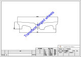 TC180001 18 Inch Forged Aluminum Raw Center Disk Blanks Drawing