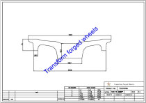 TC200006 20 Inch Forged Aluminum Raw Center Disk Blanks Drawing