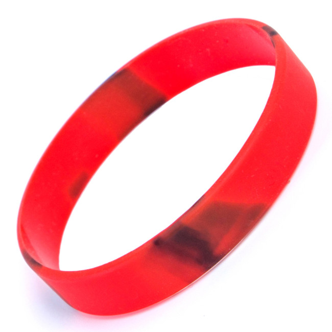 Custom Silicone Wristbands  “Debossed Color Filled”   Width: 12mm (1/2 Inch)