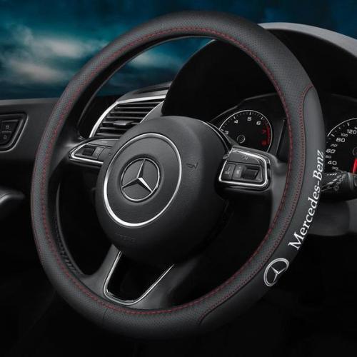 Us 65 96 Car Logo Handmade Leather Steering Wheel Cover M Youxiu Kk Vip