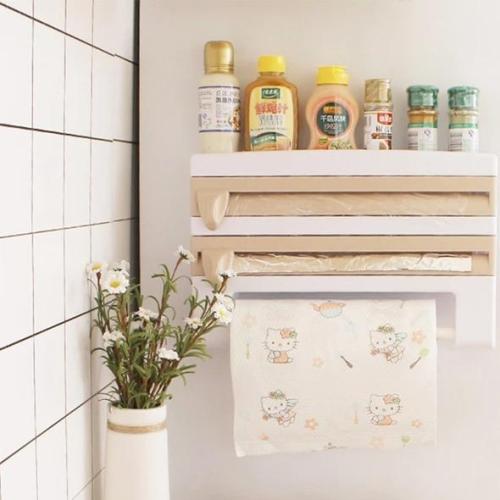 US$ 29.89 - Multifunction Film Storage Rack Cutter for Kitchen - m.outogear.com