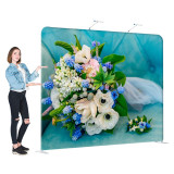 8ft Straight Back Wall Display with Custom Fabric Graphic (Graphic Size 2520*2300mm）