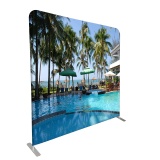 10ft Straight Back Wall Display with Custom Fabric Graphic (Graphic size 3050*2300mm）