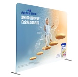 10ft Straight Back Wall Display with Custom Fabric Graphic (Graphic size 3050*2300mm）