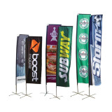 Outdoor Printed Promotional Business Advertising Square Banner Beach Flag