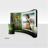 17ft Curved Back Wall Display with Custom Fabric Graphic (Graphic 5470*2300mm）