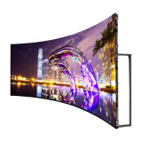 17ft Curved Back Wall Display with Custom Fabric Graphic (Graphic 5470*2300mm）