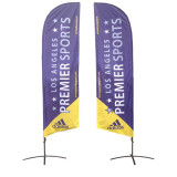 Outdoor Printed Promotional Business Advertising Feather Beach Flag