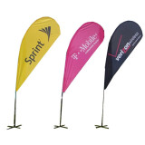 Outdoor Printed Promotional Business Advertising teardrop Flag