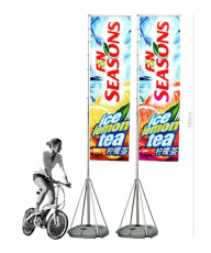 Wholesale Outdoor Telescopic  3m 5m 7m water base flagpole for promotion