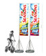 Wholesale Outdoor Telescopic  3m 5m 7m water base flagpole for promotion