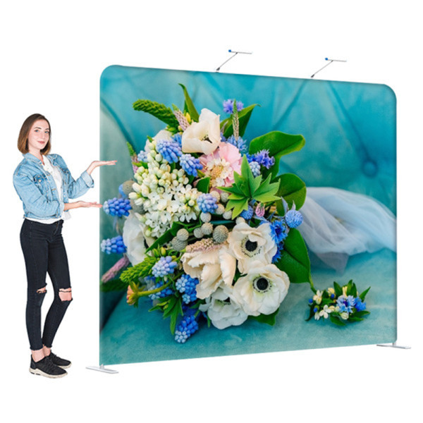 17ft Straight Back Wall Display with Custom Fabric Graphic (Graphic size 5100*2300mm）