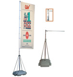 Wholesale Outdoor Telescopic  3m 5m 7m water base flagpole for promotion