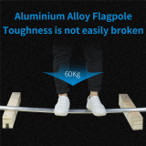 Wholesale Outdoor Telescopic  3m 5m 7m water base flagpole for promotion