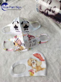 Wholesale White  Sublimation Blank Face Mask  Breathable Anti-Dust Face Mask （50pcs / parcel）