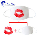 Black and White  Sublimation Blank Face Mask  Breathable Anti-Dust Face Mask