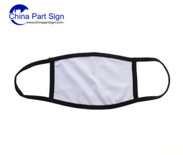 Black and White  Sublimation Blank Face Mask  Breathable Anti-Dust Face Mask