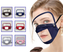 New Style Cotton Face Mask with Removable Transparent Shield Protective Deaf-mute population mask