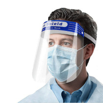 400pcs CE FDA Registered Disposable Safety Face Shield Fluid Resistant Full Face Mask Transparent Mask