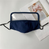 New Style Cotton Face Mask with Transparent Shield Protective integrated mask(Not Include Fiter)