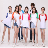 Factory Wholesale Colorful Sublimation Blank T-shirt (10pcs / parcel)