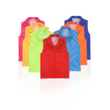 Customized Breathable And Waterproof advertising volunteer vest with zipper (10pcs / parcel)