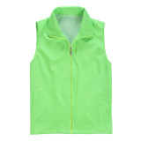 Customized Breathable And Waterproof advertising volunteer vest with zipper (10pcs / parcel)