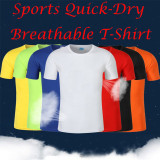 Quick Drying Breathable Short Sleeve Sports T-Shirt Marathon T-Shirt (10pcs / parcel)