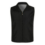 Customized Breathable And Waterproof advertising volunteer vest with zipper (10pcs / parcel)