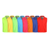 Customized Breathable And Waterproof advertising volunteer vest with zipper (10pcs / parcel)