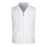 Customized Breathable And Waterproof advertising volunteer vest with zipper (10pcs / parcel)