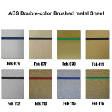 ABS Double-color Brushed Metal Sheet for Engraving and Cutting